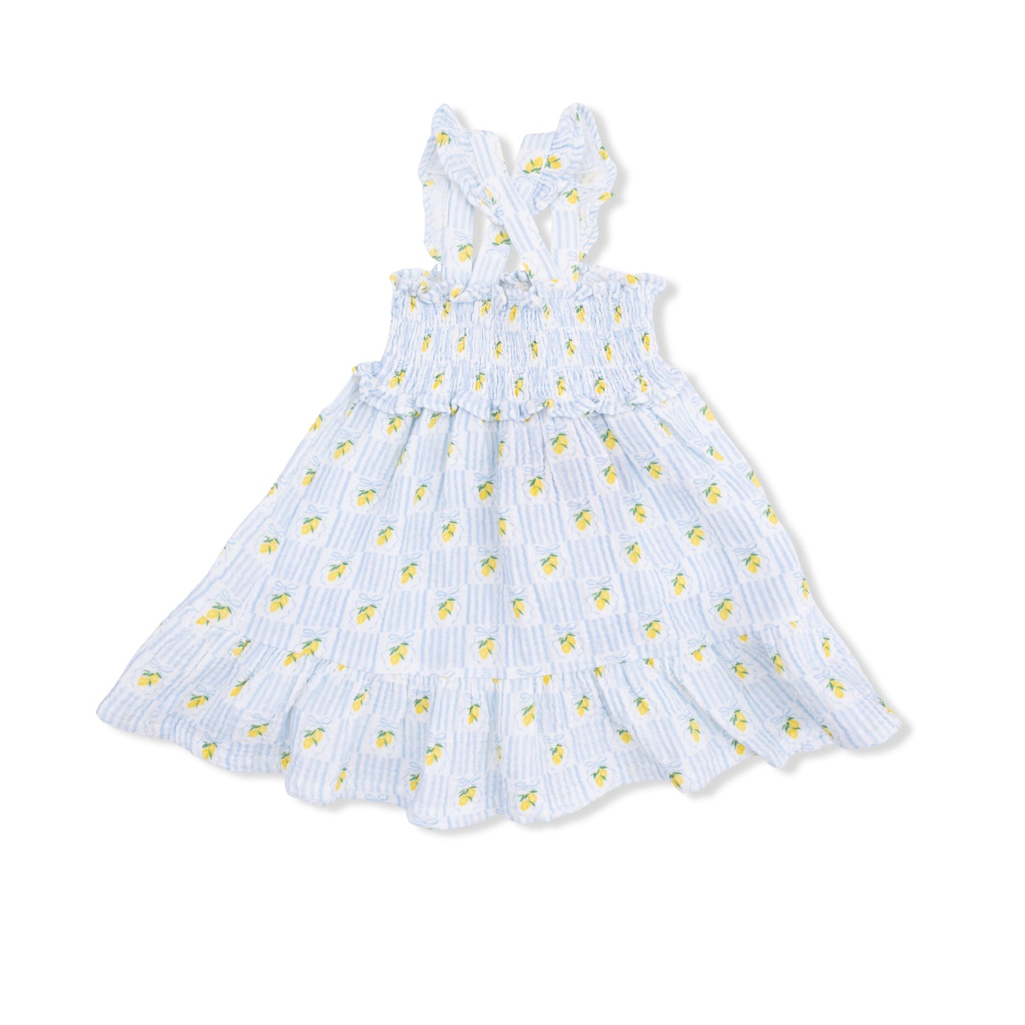 Lovely Lemons - Smocked Ruffle Sundress with Bloomer