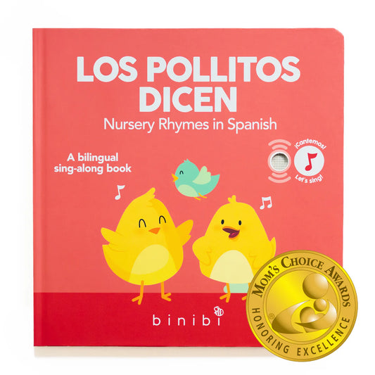 Los Pollitos Bilingual Musical Book: Spanish Nursery Rhymes