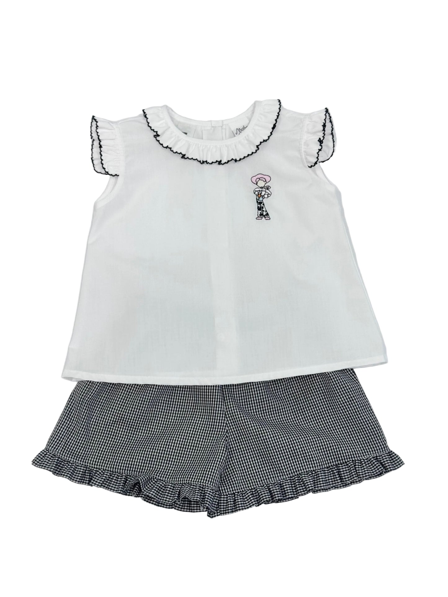 Jessie Gingham Shorts Set