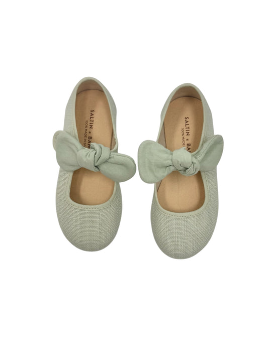 Pastel Green Linen Mary Jane 1208-09