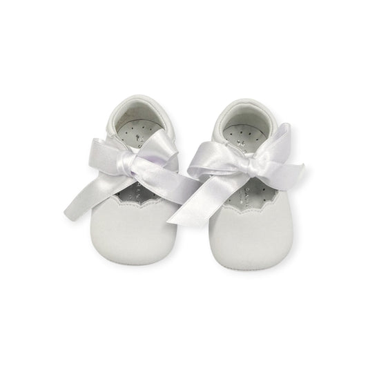 White Bow Leather Mary Jane SB1080