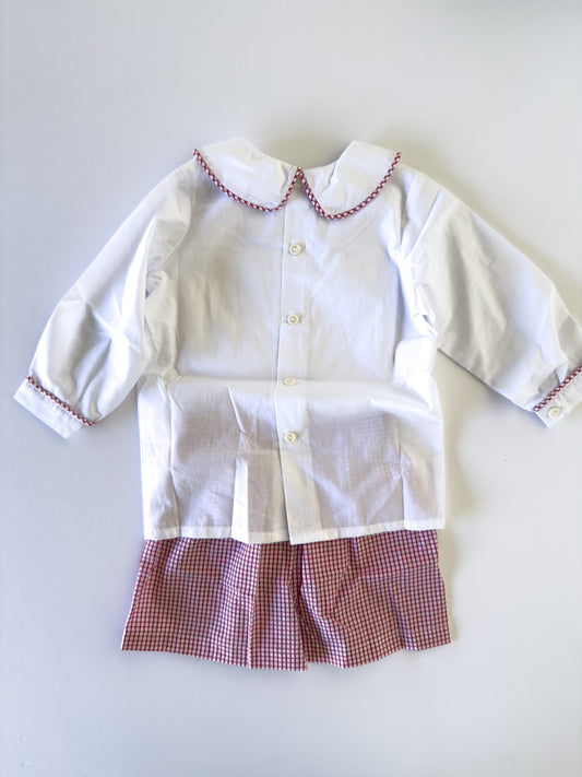 MBSS Red Gingham Shorts Set