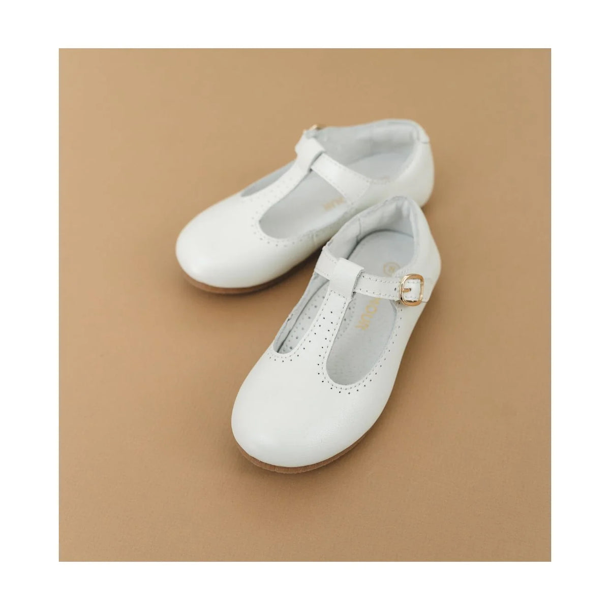 Eleanor T-Strap Pearl Flat