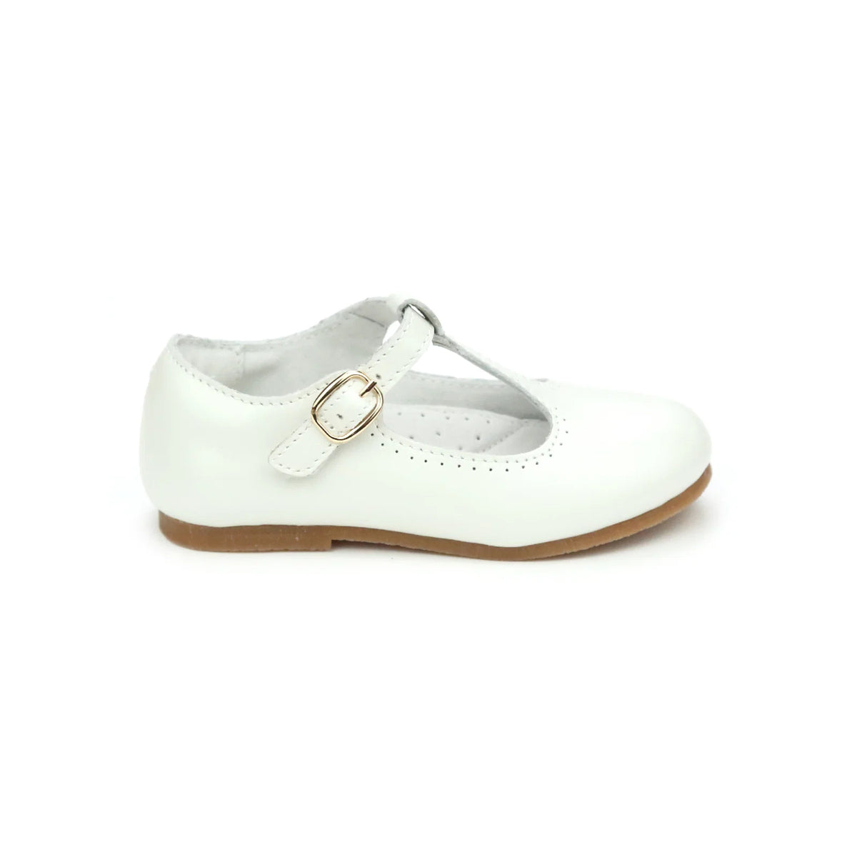 Eleanor T-Strap Pearl Flat