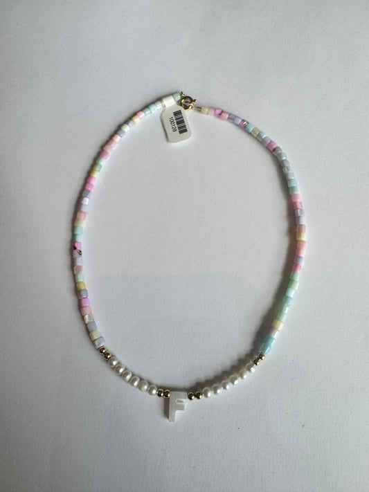 Pastel Letter Necklace