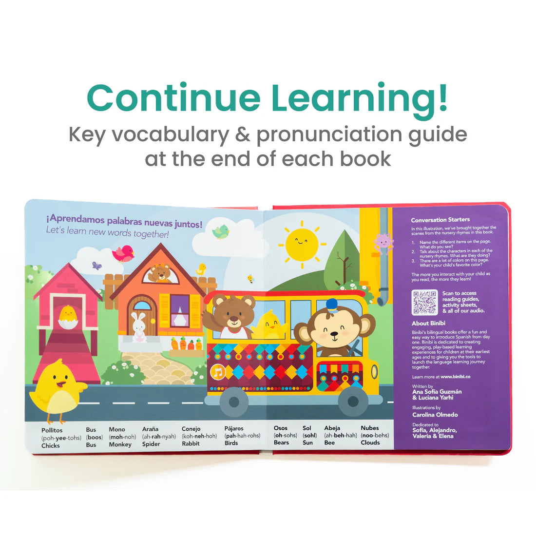 Los Pollitos Bilingual Musical Book: Spanish Nursery Rhymes
