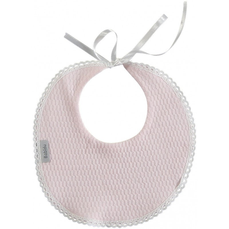 Louvre Round Bib - Pink 6291