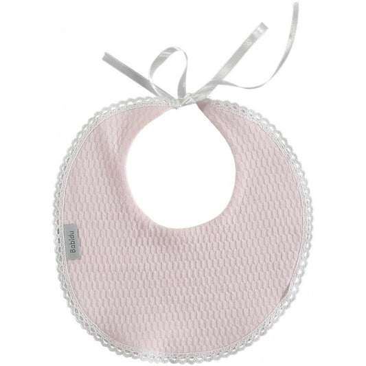 Louvre Round Bib - Pink 6291