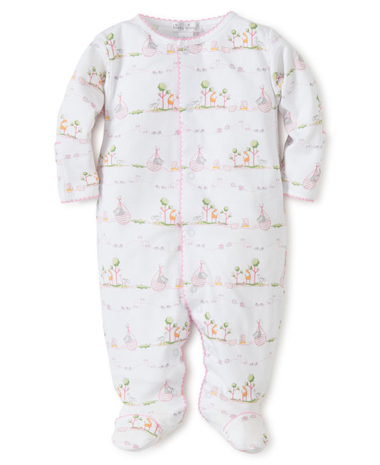 F1635304P - Noah's Print Footie - Pink