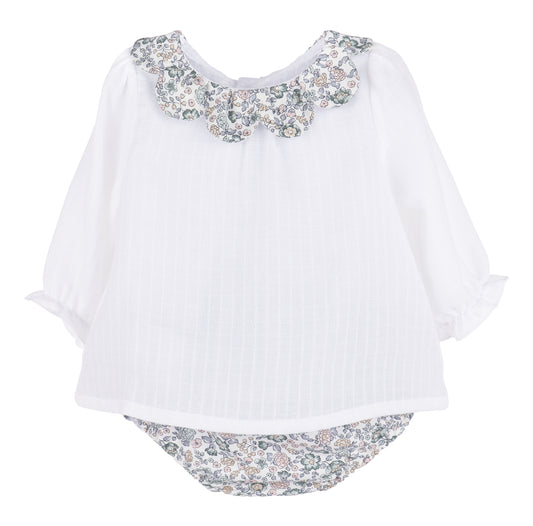 SL3943 Blue Blooms Bloomer Set