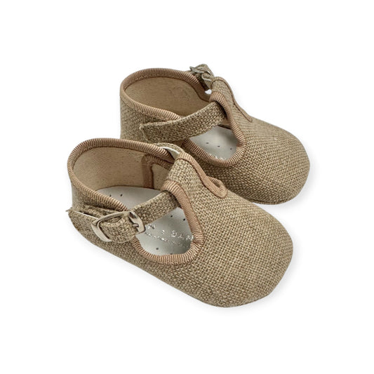 Natural Linen T-Strap SB1060