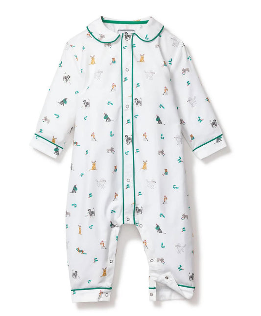 Holiday Dogs Romper PJ 0/3M