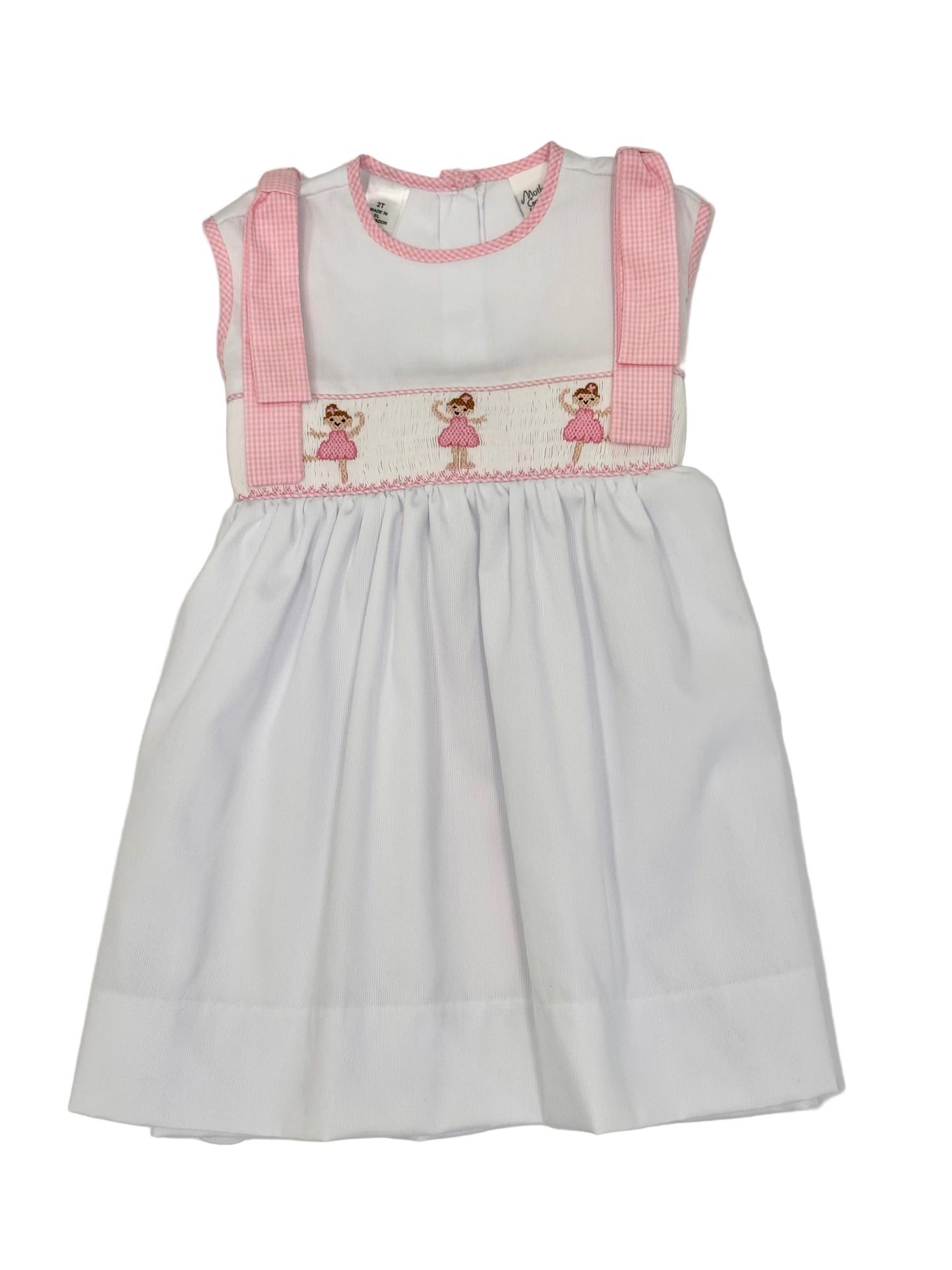 Pink Pirouettes Smocked Dress