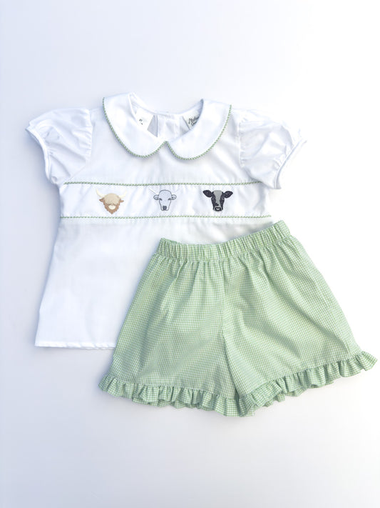 Cows Shorts Set