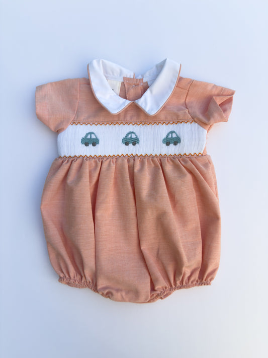 SS1324-1 Cars Smocked Romper