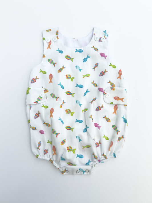 SS2024-4 Fish Print Romper