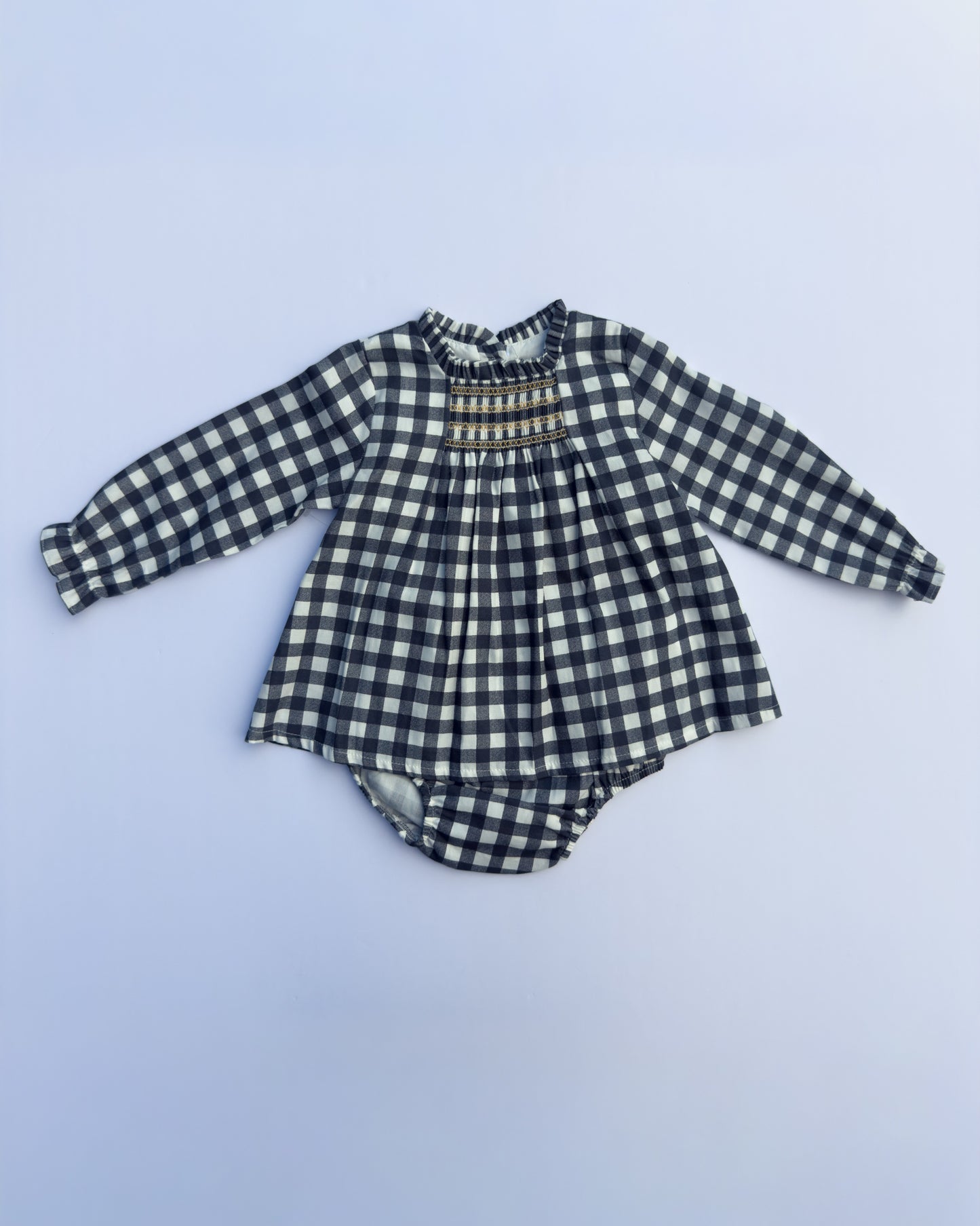 40426 Black Check Bloomer Set 24M