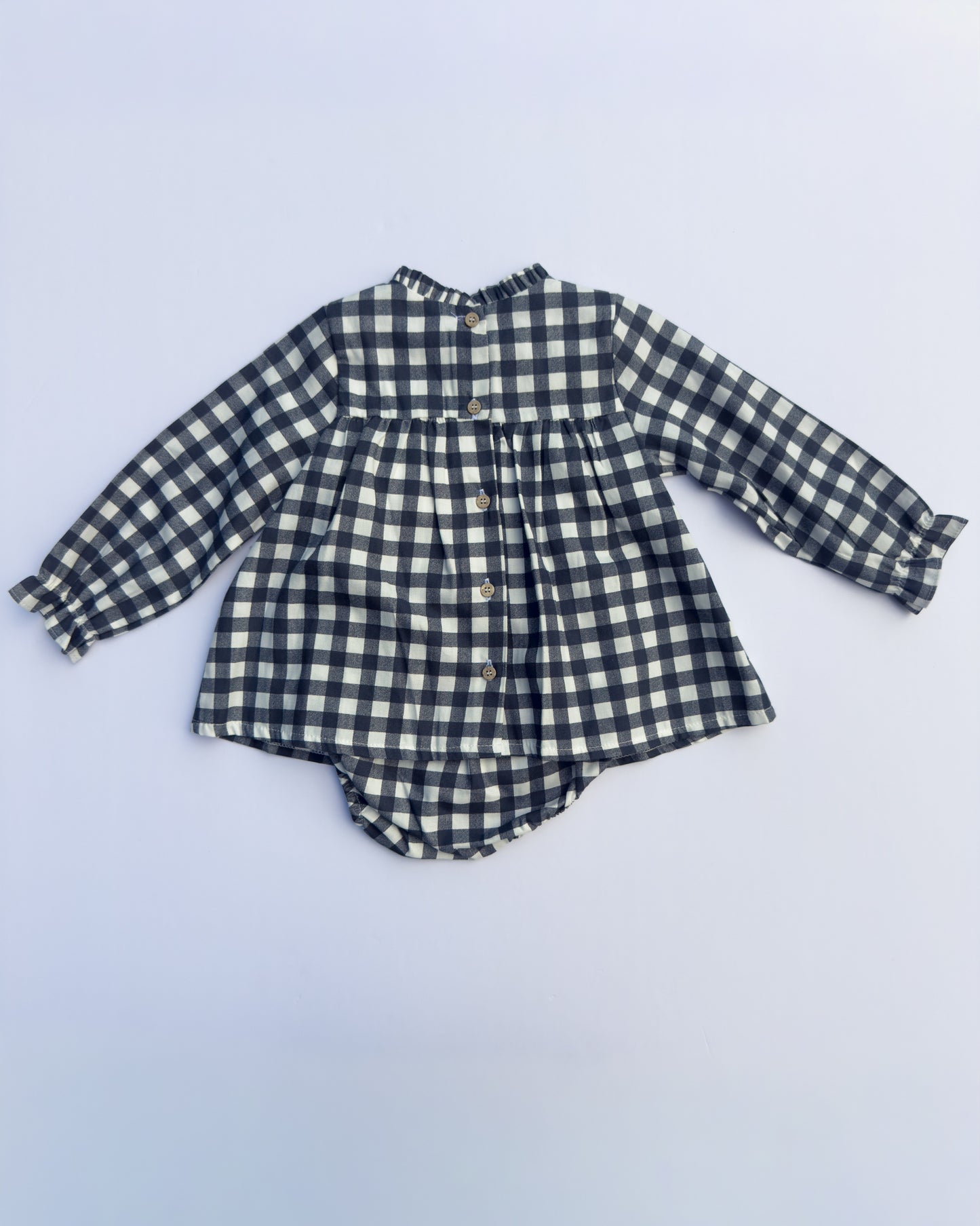 40426 Black Check Bloomer Set 24M