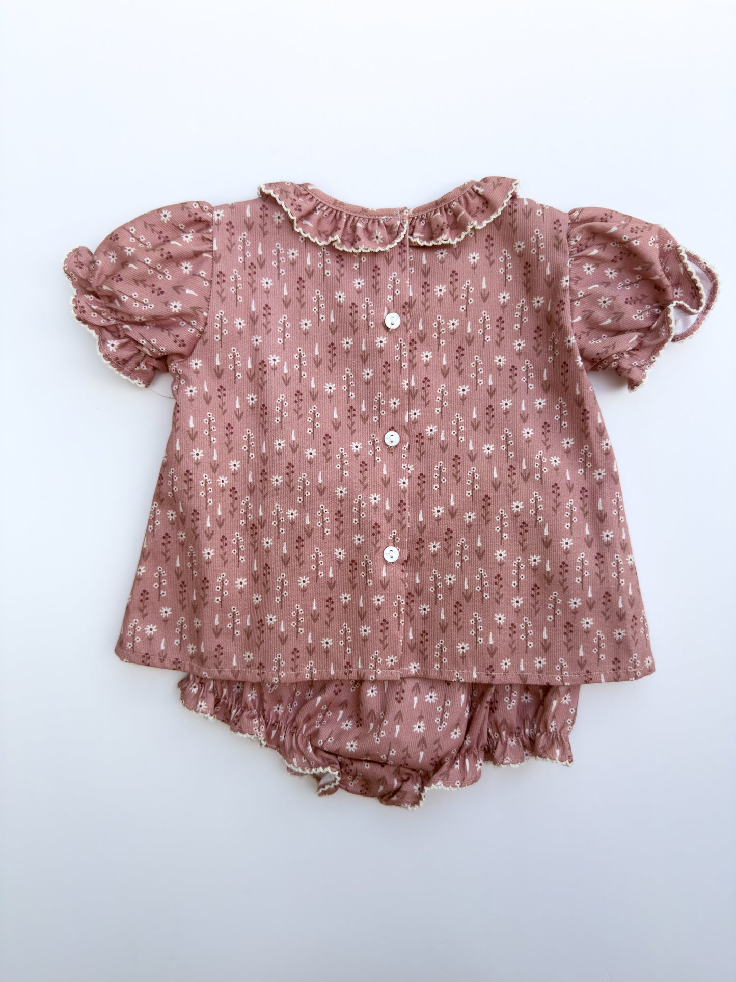 F09-25-3 Rose Print Bloomers Set