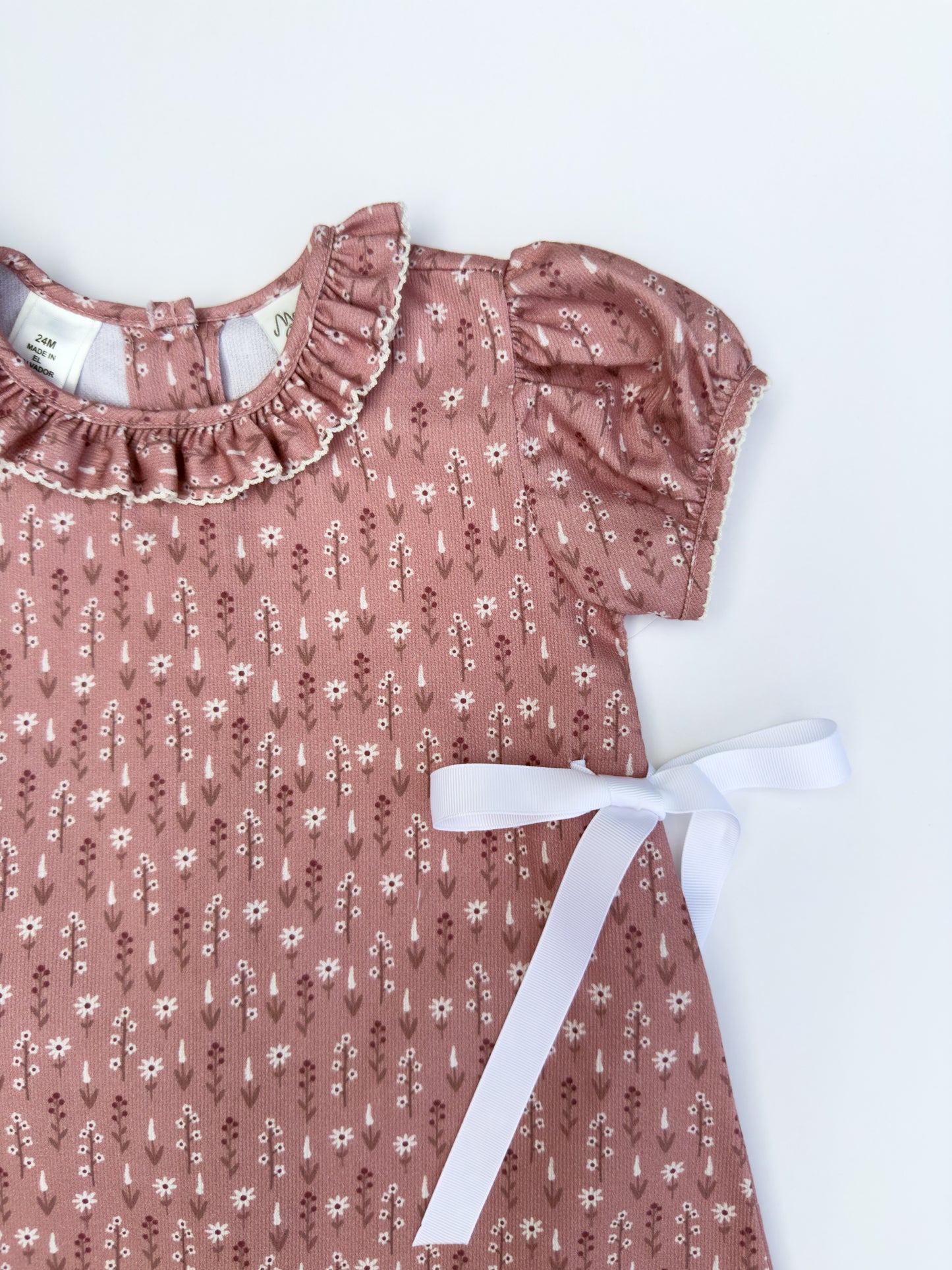 F09-25-1 Rose Print Dress