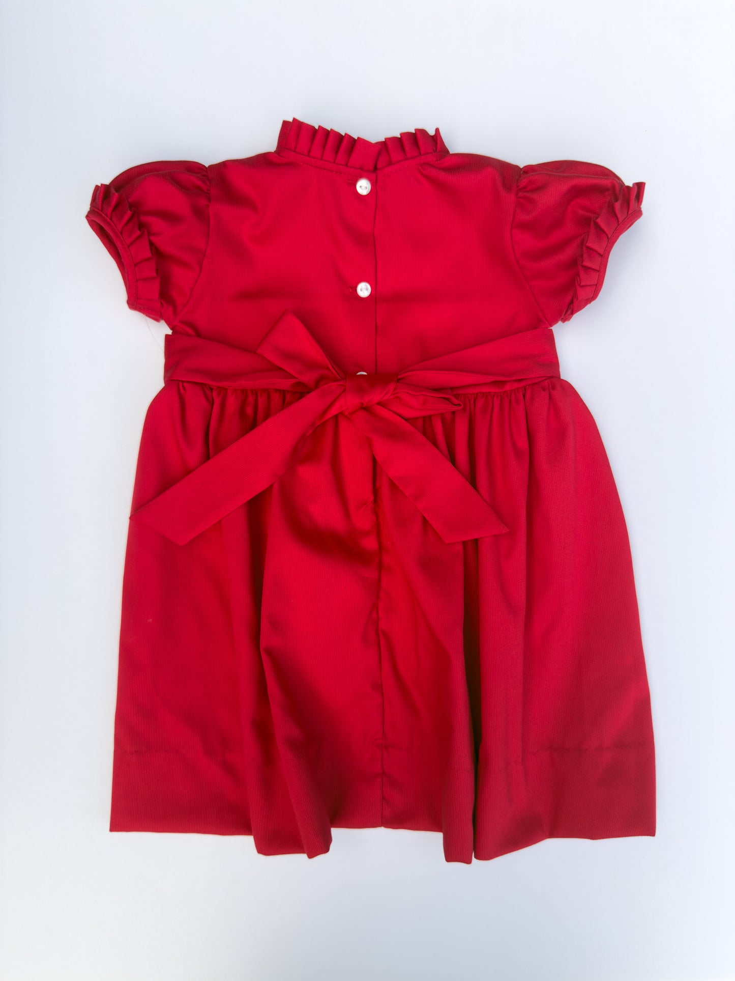 F07-25-1 Red Pique Candy Cane Dress