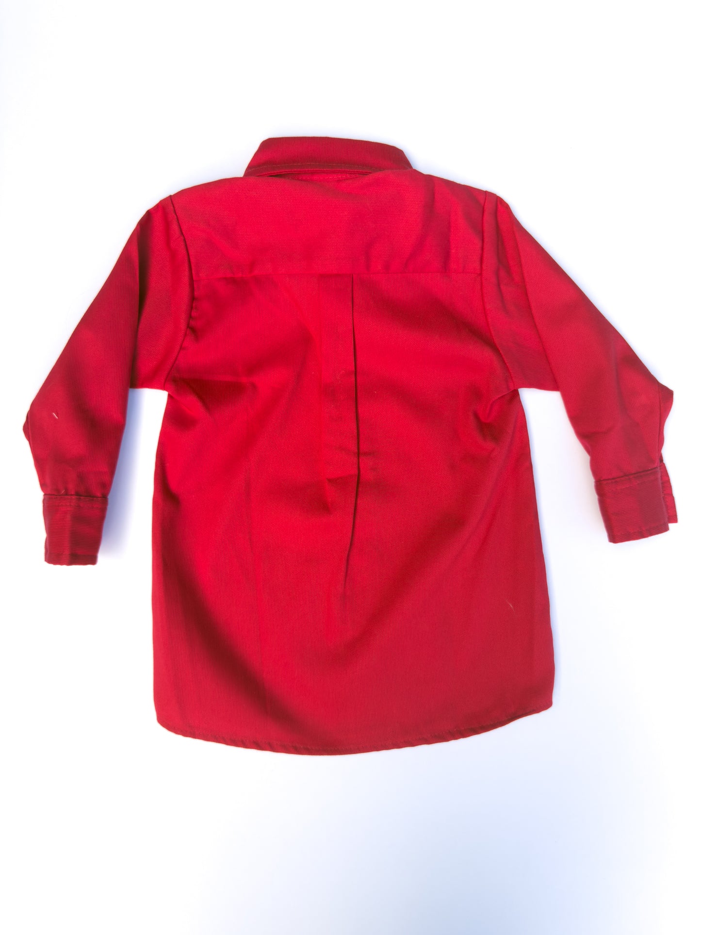 Red Pique Button Down