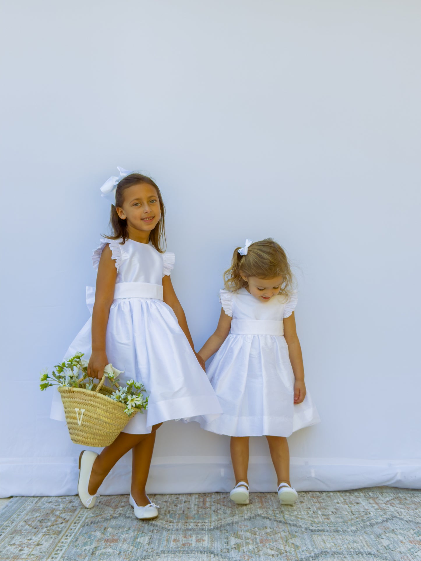 Andrea White Taffeta Dress 4966K