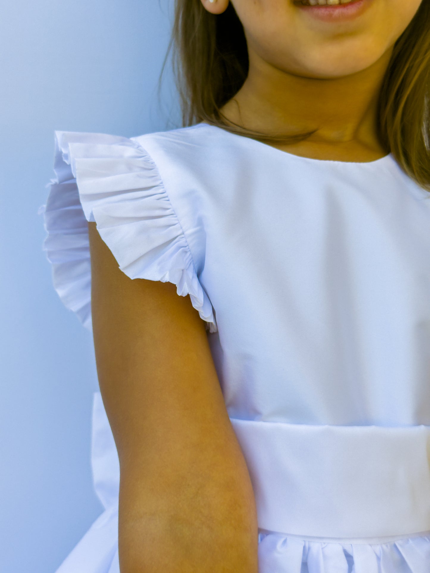 Andrea White Taffeta Dress 4966K