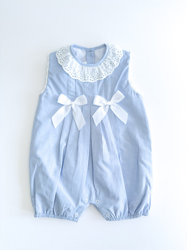 11102 Blue Begonia Romper