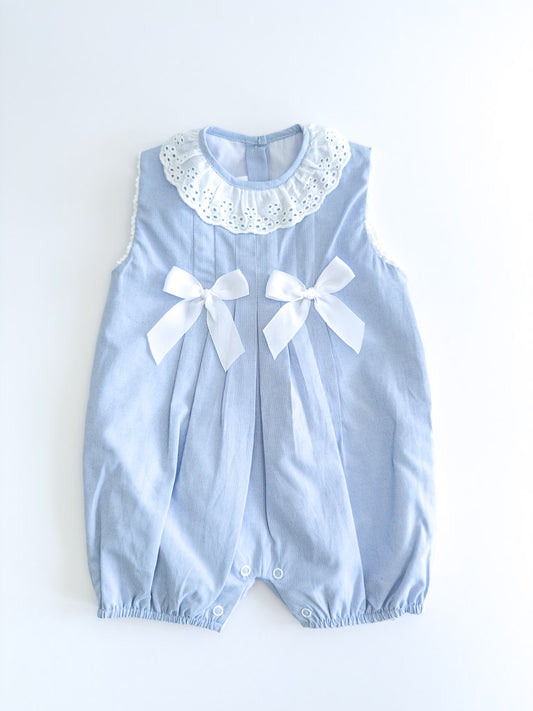 11102 Blue Begonia Romper