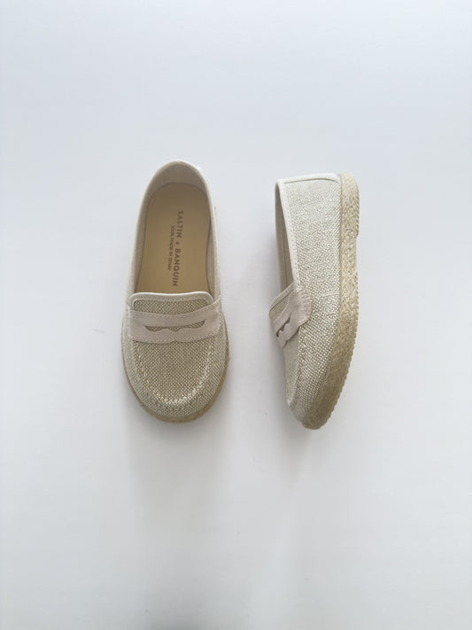 2186-09 Natural Linen Loafer