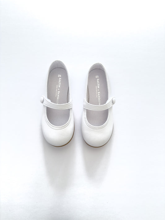 SB1030 Leather Mary Jane White