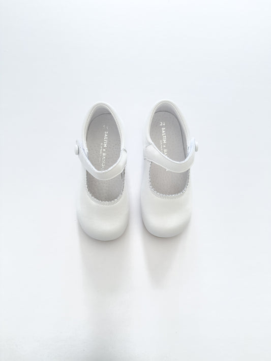 SB1069 Leather Mary Jane White