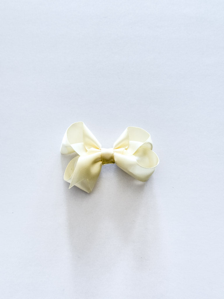 Satin Ivory Bow