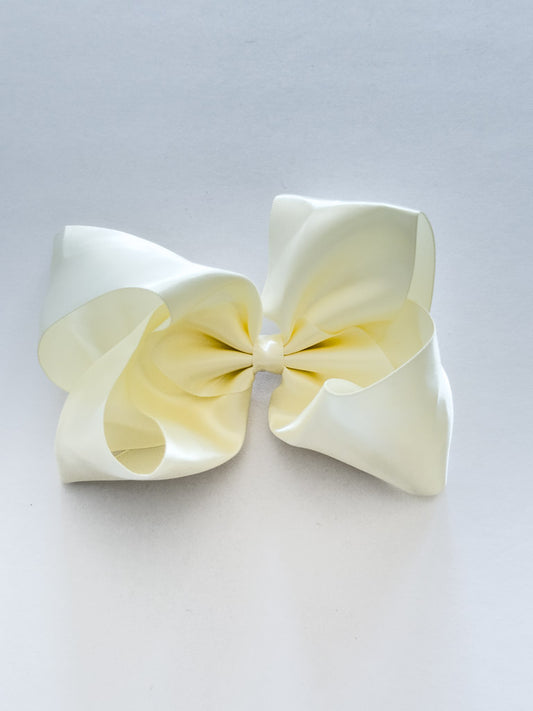 Satin Ivory Bow