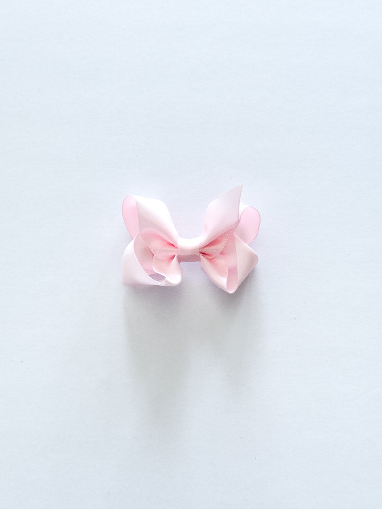 Satin Powder Pink Bow