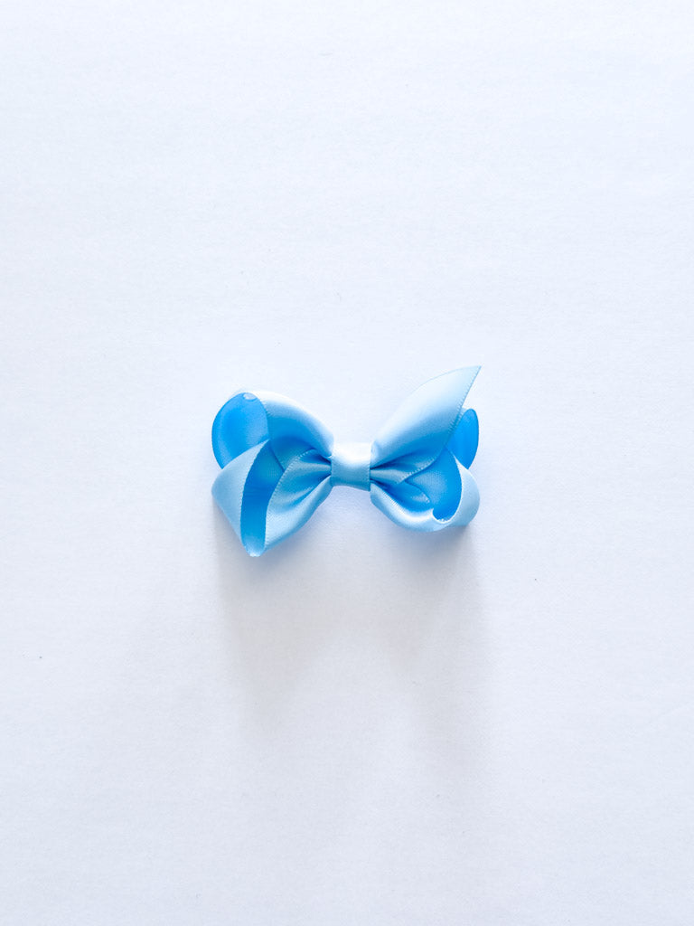 Satin Light Blue Bow
