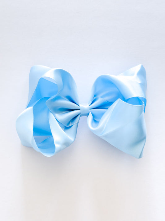 Satin Light Blue Bow