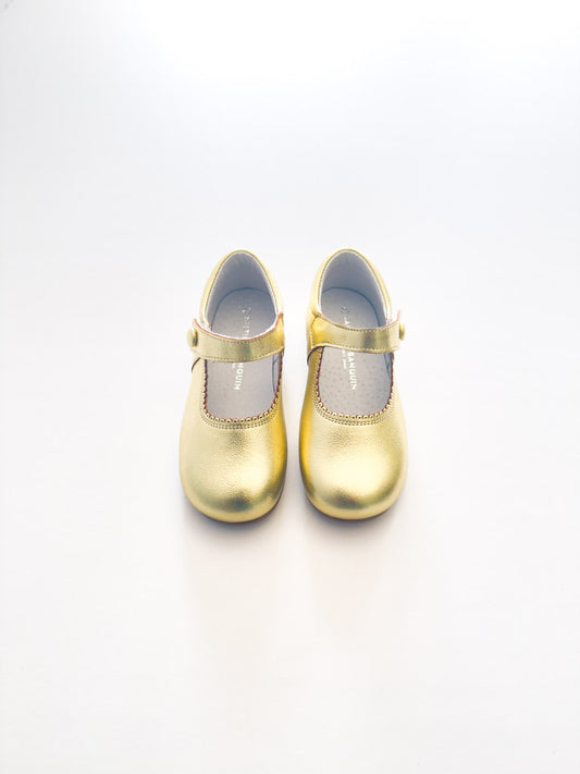 SB1069 Leather Mary Jane Champagne