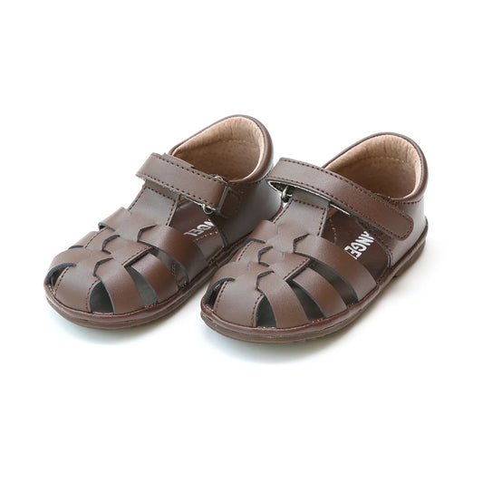 Brown Leather Fisherman Sandal