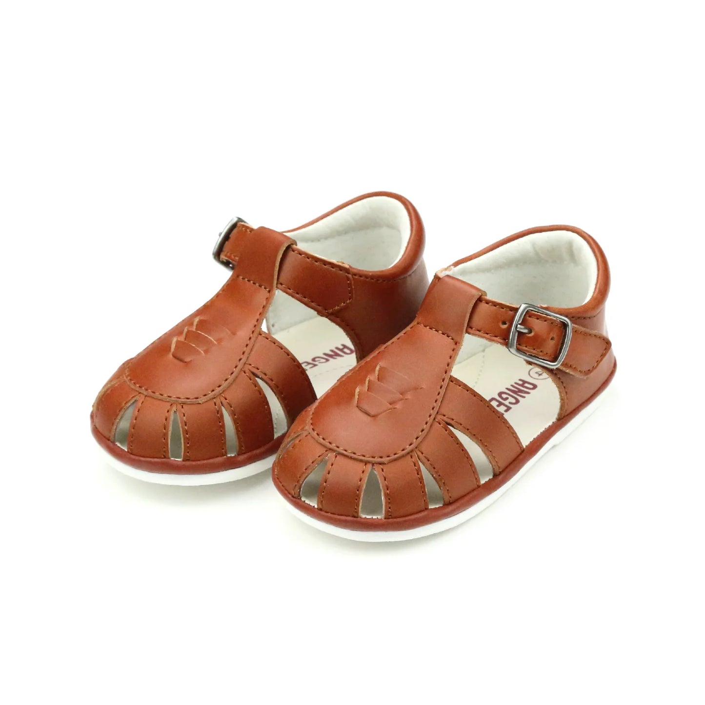 Cognac Leather Caged Sandal