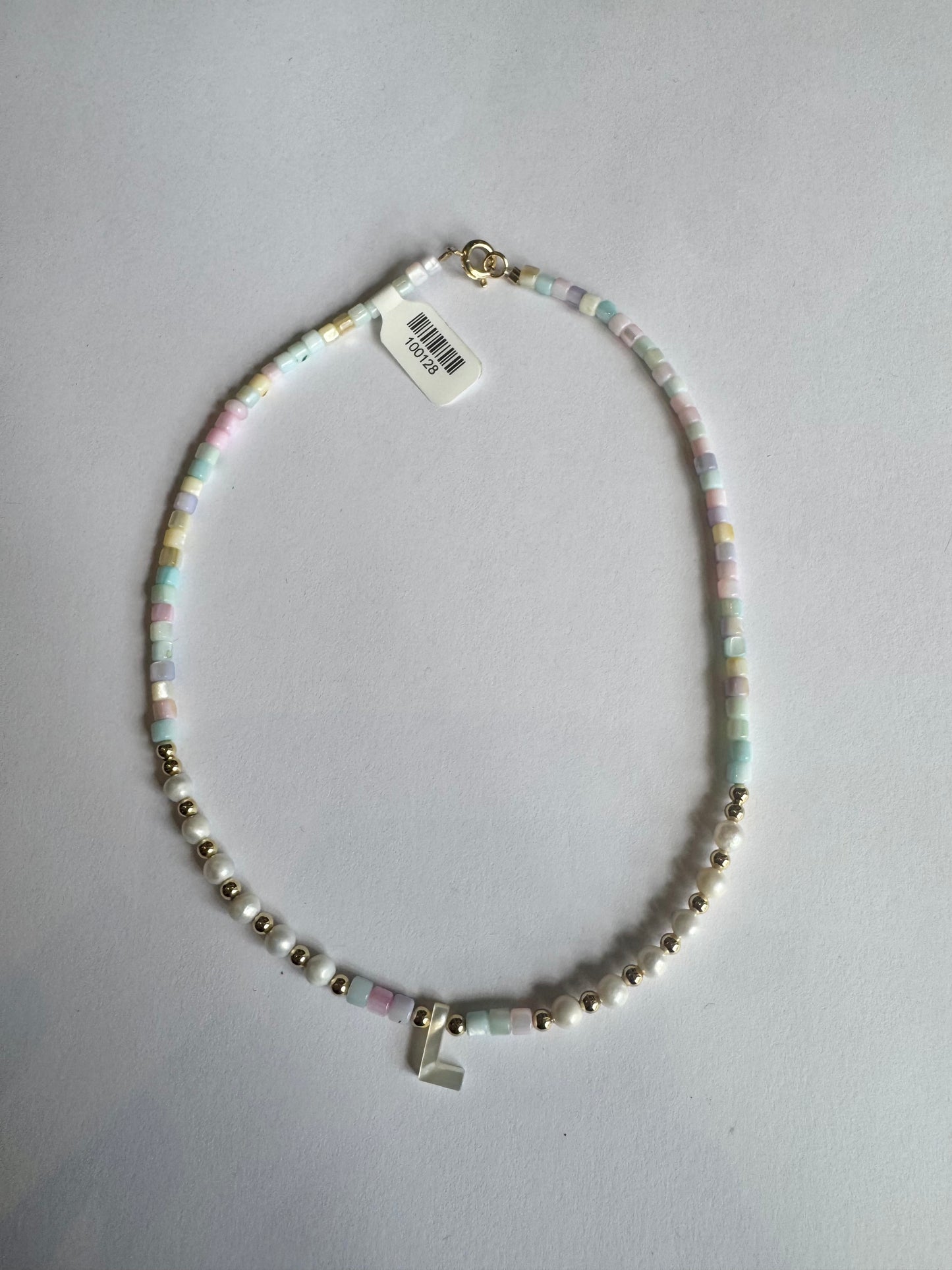 Pastel Letter Necklace