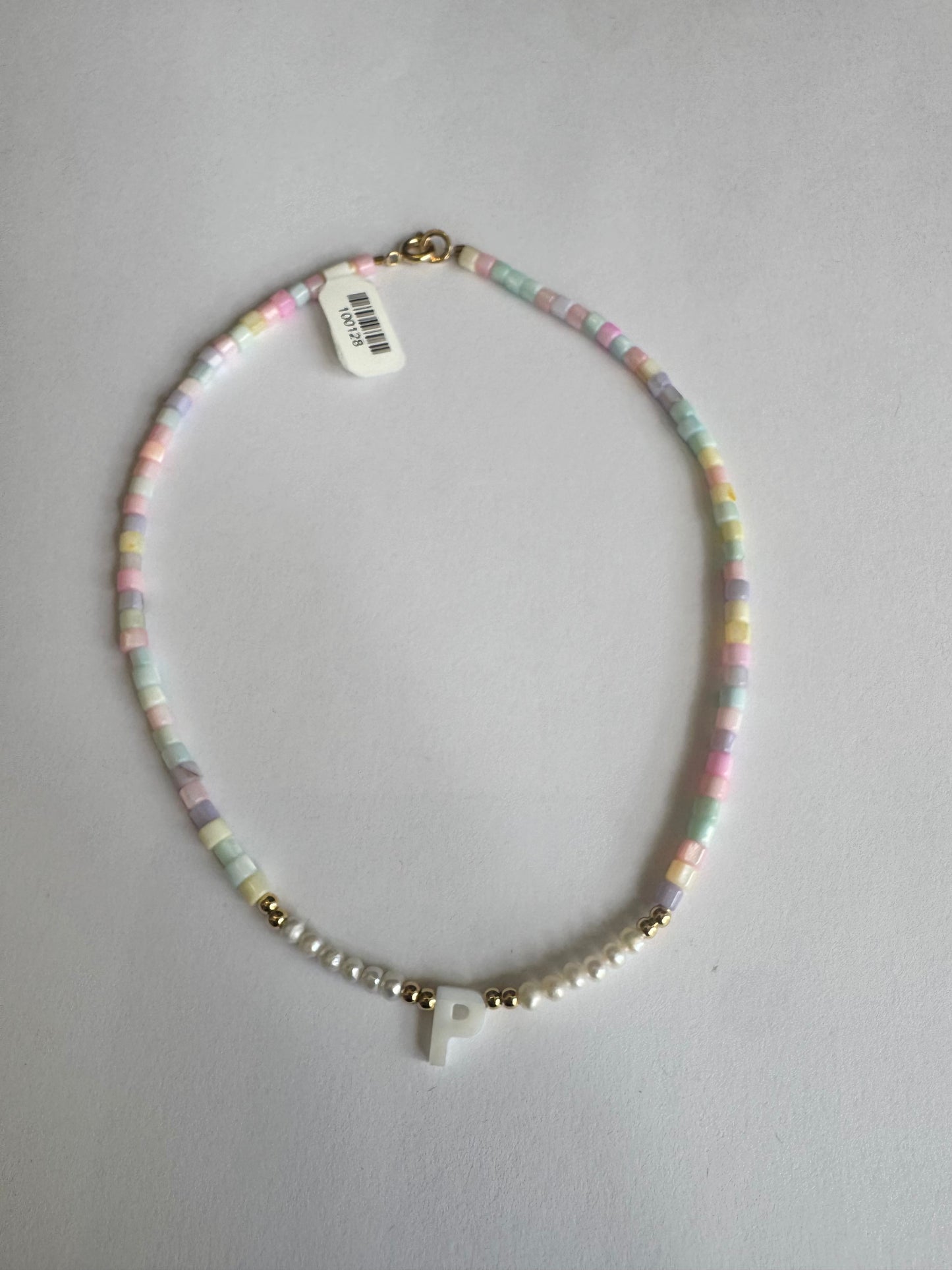 Pastel Letter Necklace