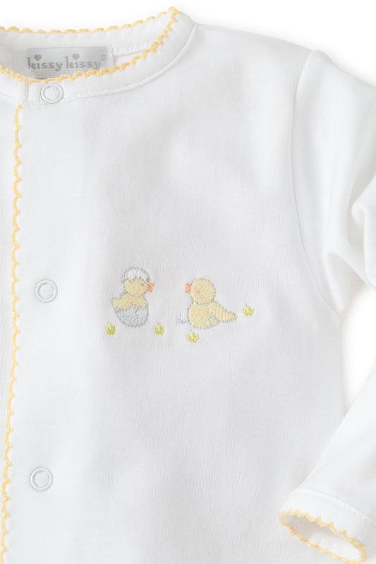 S1848385 - Hatchlings Footie & Hat Set - White/Silver