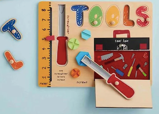 Tools Busy Board Wood Puzzle