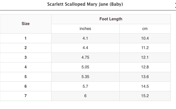 White Scallop Mary Jane
