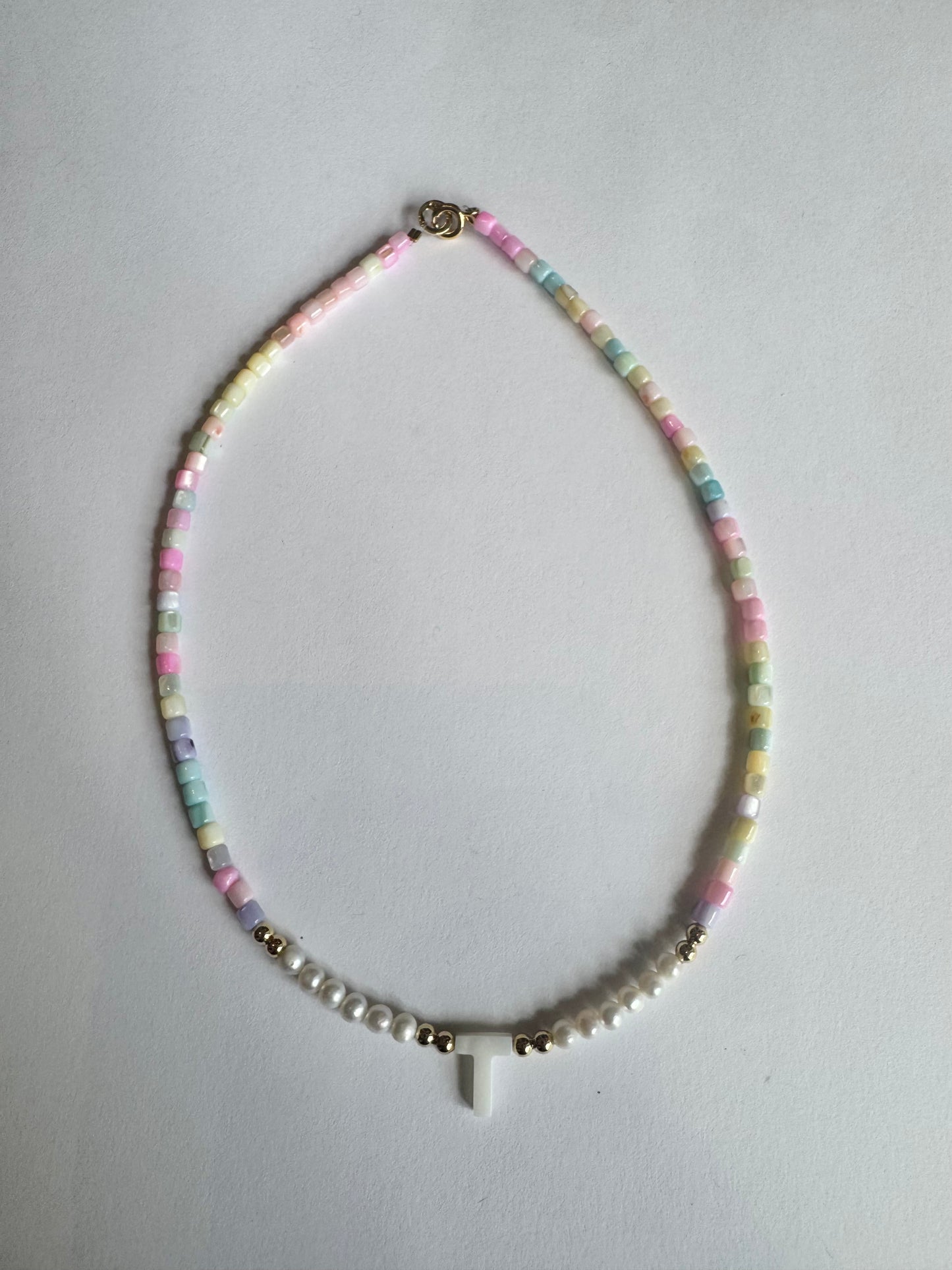 Pastel Letter Necklace