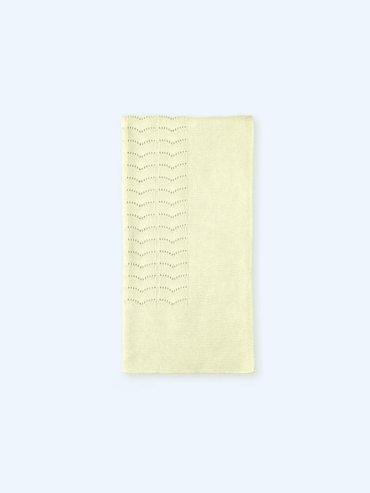 Yellow Knit Blanket TO133