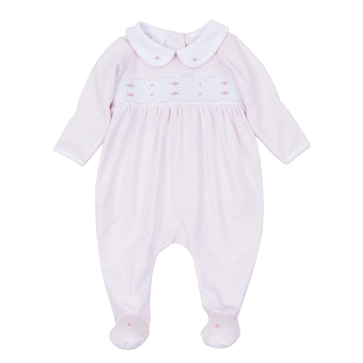 Pink Anna Smocked Footie