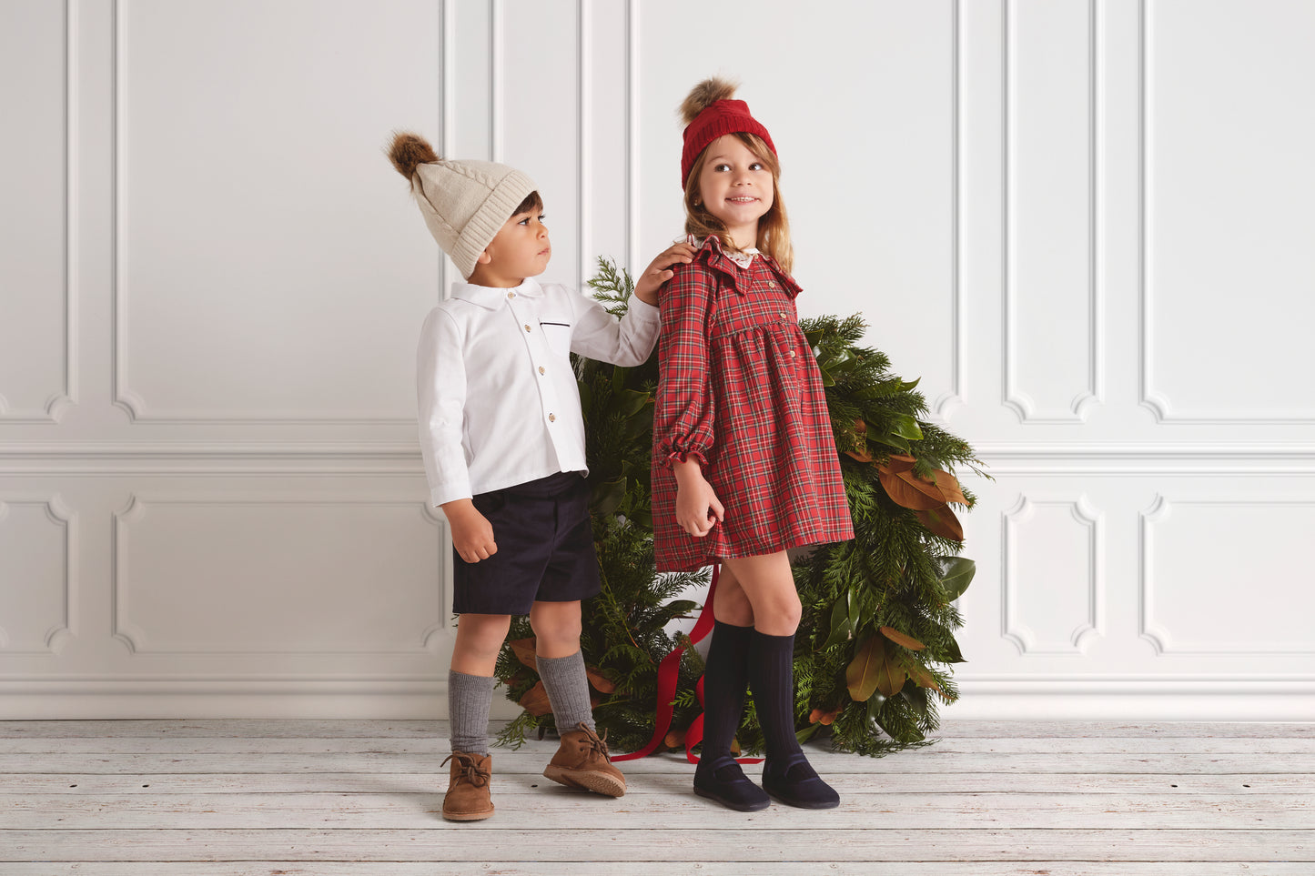 Muerdago Red Plaid Dress 90659